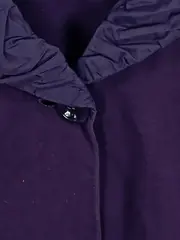 Vorschaubild 3 von Damen Sweatjacke Gr. 40/L Lila Casual Strukturmuster