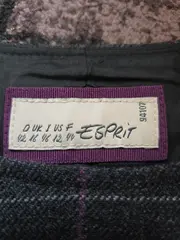 Vorschaubild 4 von Damen Businesskleid Gr. 42/XL Grau Kariert Wolle Viskose Elegant