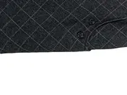 Vorschaubild 3 von Damen Businesskleid Gr. 42/XL Grau Kariert Wolle Viskose Elegant