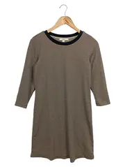 Vorschaubild 1 von Damen Etuikleid Gr. 34/XS Braun Kariert Business Klassisch