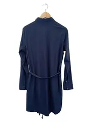 Vorschaubild 2 von Damen Blusenkleid Hemdblusenkleid Gr. 40/L Blau Klassisch Elegant