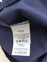 Vorschaubild 4 von Damen Blusenkleid Hemdblusenkleid Gr. 40/L Blau Klassisch Elegant