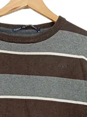 Vorschaubild 2 von Herren Pullover gestreift mehrfarbig Baumwolle Gr. S