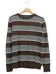 Vorschaubild 1 von Herren Pullover gestreift mehrfarbig Baumwolle Gr. S