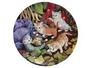 Vorschaubild 1 von Sammelteller Katzenkinder Spielplatz Gemüsebeet Porzellan Bradex