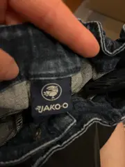 Vorschaubild 3 von Jeans Shorts Mädchen Gr. 152 Denim Spitze Blau