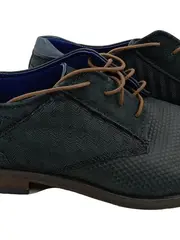 Vorschaubild 3 von Herren Schnürschuhe Business Gr. 45 Blau Strukturmuster Elegant