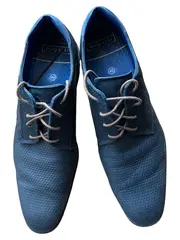 Vorschaubild 2 von Herren Schnürschuhe Business Gr. 45 Blau Strukturmuster Elegant