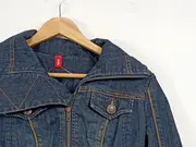 Vorschaubild 3 von EDC Jeansjacke Damen Jacke Gr. 34/XS Blau Casual Reißverschluss