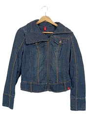 Vorschaubild 1 von EDC Jeansjacke Damen Jacke Gr. 34/XS Blau Casual Reißverschluss