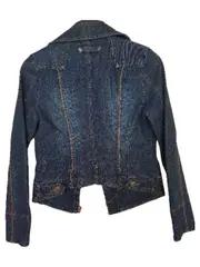 Vorschaubild 2 von EDC Jeansjacke Damen Jacke Gr. 34/XS Blau Casual Reißverschluss