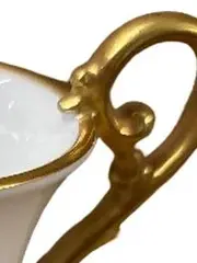 Vorschaubild 4 von Tasse Elegant Rosen Blumenmuster Weiß 6 cm Vintage