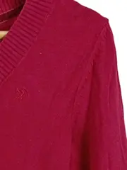 Vorschaubild 3 von Damen Pullover V-Ausschnitt Rot Gr. S