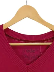 Vorschaubild 2 von Damen Pullover V-Ausschnitt Rot Gr. S