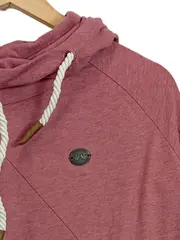 Vorschaubild 2 von Damen Kapuzenpullover Hoodie Rosa Meliert Baumwolle Gr. 42 XL