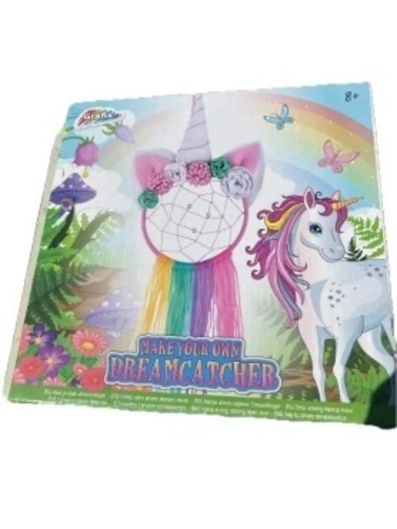 GRAFIX Traumfänger Einhorn Bastelset Kreativ Bastelset Kinder Mehrfarbig