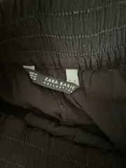 Vorschaubild 3 von Damen Faltenrock Gr. 38/M Schwarz Basic Viskose Minirock