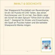 Vorschaubild 5 von Sheepworld Puzzleball Schaf 240 Teile 15cm Ø Gebraucht