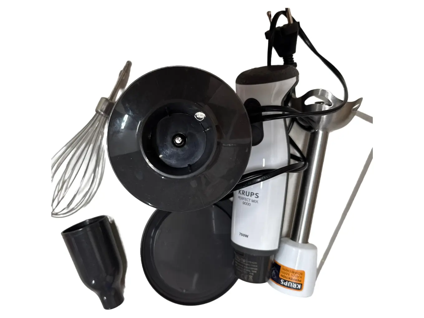 KRUPS Perfect Mix 9000 Stabmixer Weiß Küchenmixer Pürierstab