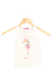 Vorschaubild 1 von Kinder Top Gr. 92 Weiß Tiermotiv Casual Baumwolle