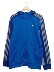 Vorschaubild 1 von Trainingsjacke Herren Blau XL Sport Kapuze Polyester