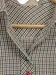 Vorschaubild 2 von Landhaus Trachtenbluse Damen Gr. 40 kariert beige Langarm