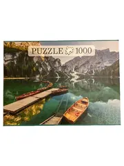 Vorschaubild 1 von Puzzle 1000 Teile Braies Lake Pragser Wildsee Dolomiten