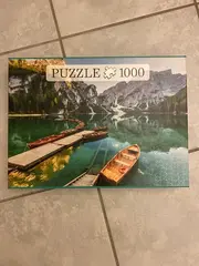 Vorschaubild 2 von Puzzle 1000 Teile Braies Lake Pragser Wildsee Dolomiten