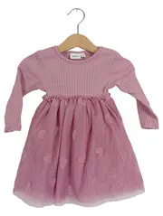 Vorschaubild 1 von Strickkleid Mädchen Rosa Gr. 74 Rippstrick Baumwolle Freizeitkleid