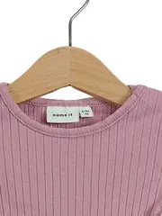 Vorschaubild 3 von Strickkleid Mädchen Rosa Gr. 74 Rippstrick Baumwolle Freizeitkleid