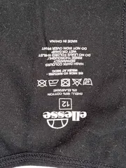 Vorschaubild 3 von Damen Trainingsanzug Gr. 40/L Schwarz Sportlich Logo-Print