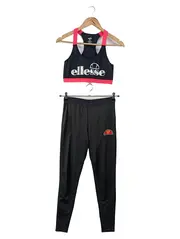 Vorschaubild 1 von Damen Trainingsanzug Gr. 40/L Schwarz Sportlich Logo-Print