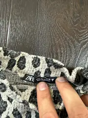 Vorschaubild 2 von Damen Pullover S Leopard Animal Print Mehrfarbig Langarm