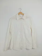 Vorschaubild 2 von Damen Hemdbluse Business Langarm Weiß Gr. 44/XXL Baumwolle