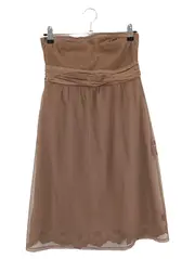 Vorschaubild 2 von Damen Freizeitkleid Gr. 36/S Braun Elegant Bohemian Stickerei