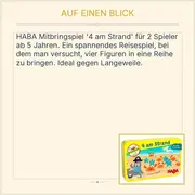 Vorschaubild 2 von 4 am Strand Mitbringspiel Reisespiel Kinder Gesellschaftsspiel