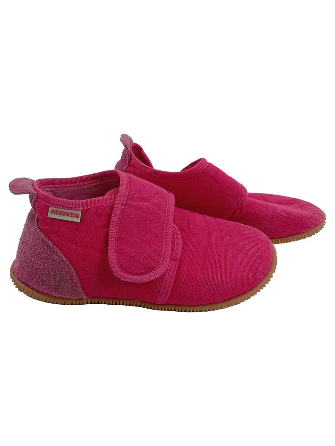 GIESSWEIN Hausschuhe Kinder Mädchen Klettverschluss 28 Pink