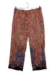 Vorschaubild 1 von Damen Stoffhose Gr. 32 XXS Mehrfarbig Paisley Muster Casual Hose