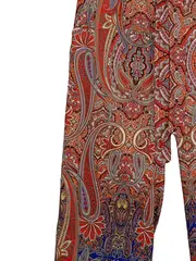 Vorschaubild 5 von Damen Stoffhose Gr. 32 XXS Mehrfarbig Paisley Muster Casual Hose