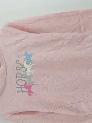 Vorschaubild 7 von Kapuzenpullover Mädchen Rosa Gr. 158/164 Pferde Print