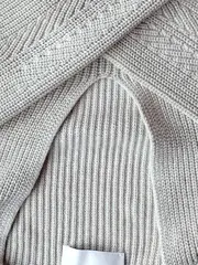 Vorschaubild 3 von Damen Pullover Gr. 42/XL Beige Casual Rippstrick