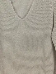 Vorschaubild 2 von Damen Pullover Gr. 42/XL Beige Casual Rippstrick