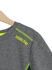 Vorschaubild 2 von Sport Shirt Kinder Gr. 146-152 Grau Schwarz Neon Sportlich