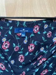 Vorschaubild 3 von Damen Freizeitkleid Gr. 36/S Blau geblümt Casual Viskose