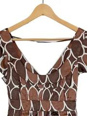Vorschaubild 2 von Damen Top Gr. 38 M Mehrfarbig Modern Geometrisch Schleife