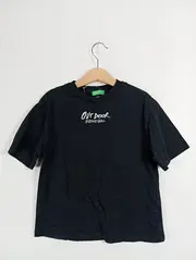 Vorschaubild 2 von Kinder T-Shirt Gr. 122 Schwarz Logo Print Sportlich