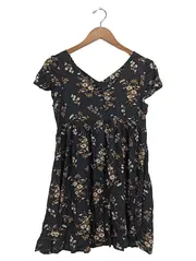 Vorschaubild 1 von Damen Freizeitkleid Blumenmuster Viskose Gr. 36/S