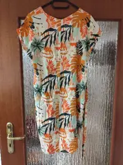 Vorschaubild 2 von Damen Sommerkleid Gr. 36/S Mehrfarbig Tropisches Muster Casual