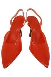 Vorschaubild 2 von Damen Slingback Pumps Gr. 39 Rot Elegant Spitz 8cm Absatz