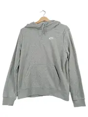 Vorschaubild 1 von Damen Kapuzenpullover Hoodie Grau Gr. 38/M Sportlich Baumwolle
